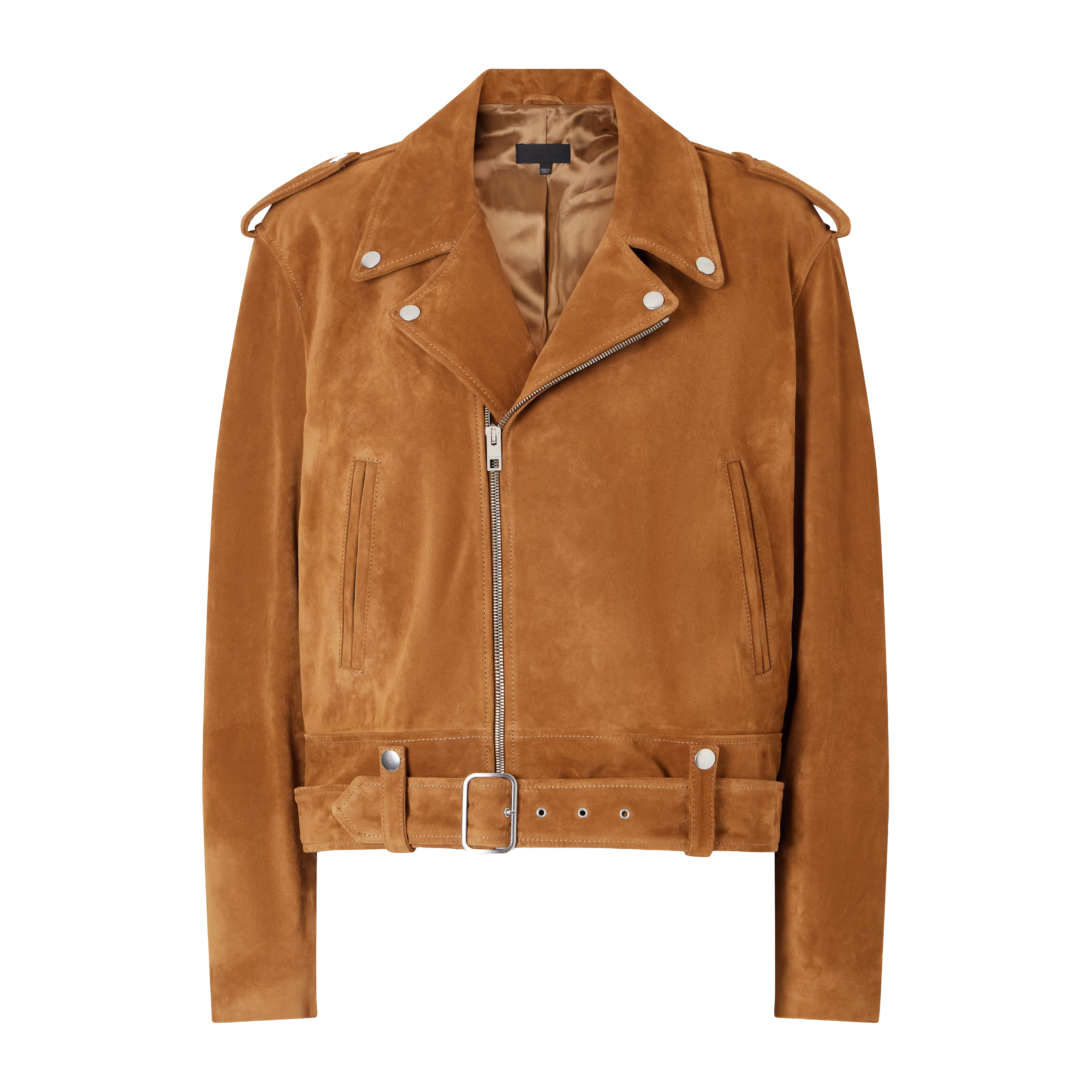 Suede biker jacket